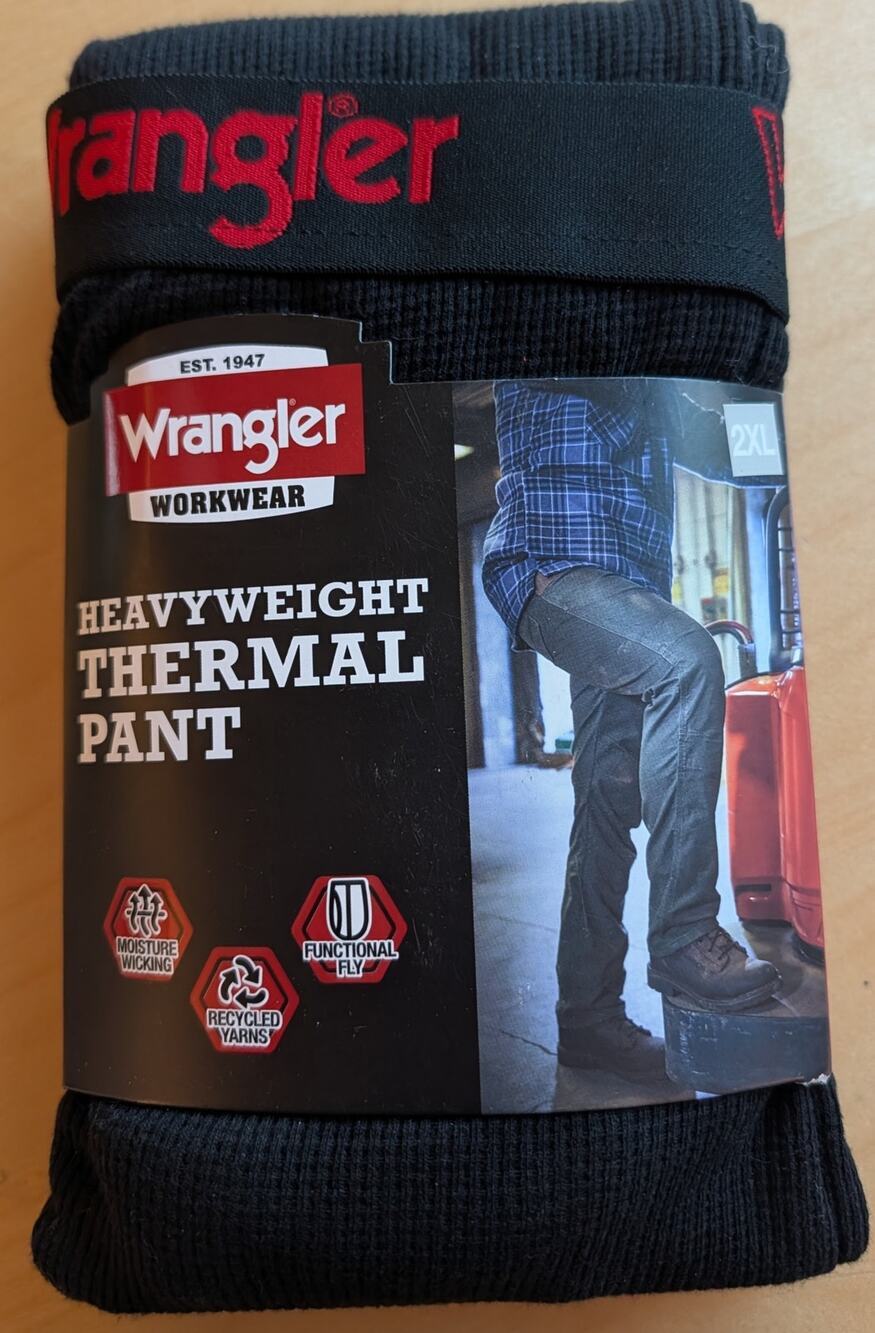 🧨NWT Mens 2XL Wrangler Thermal Pants